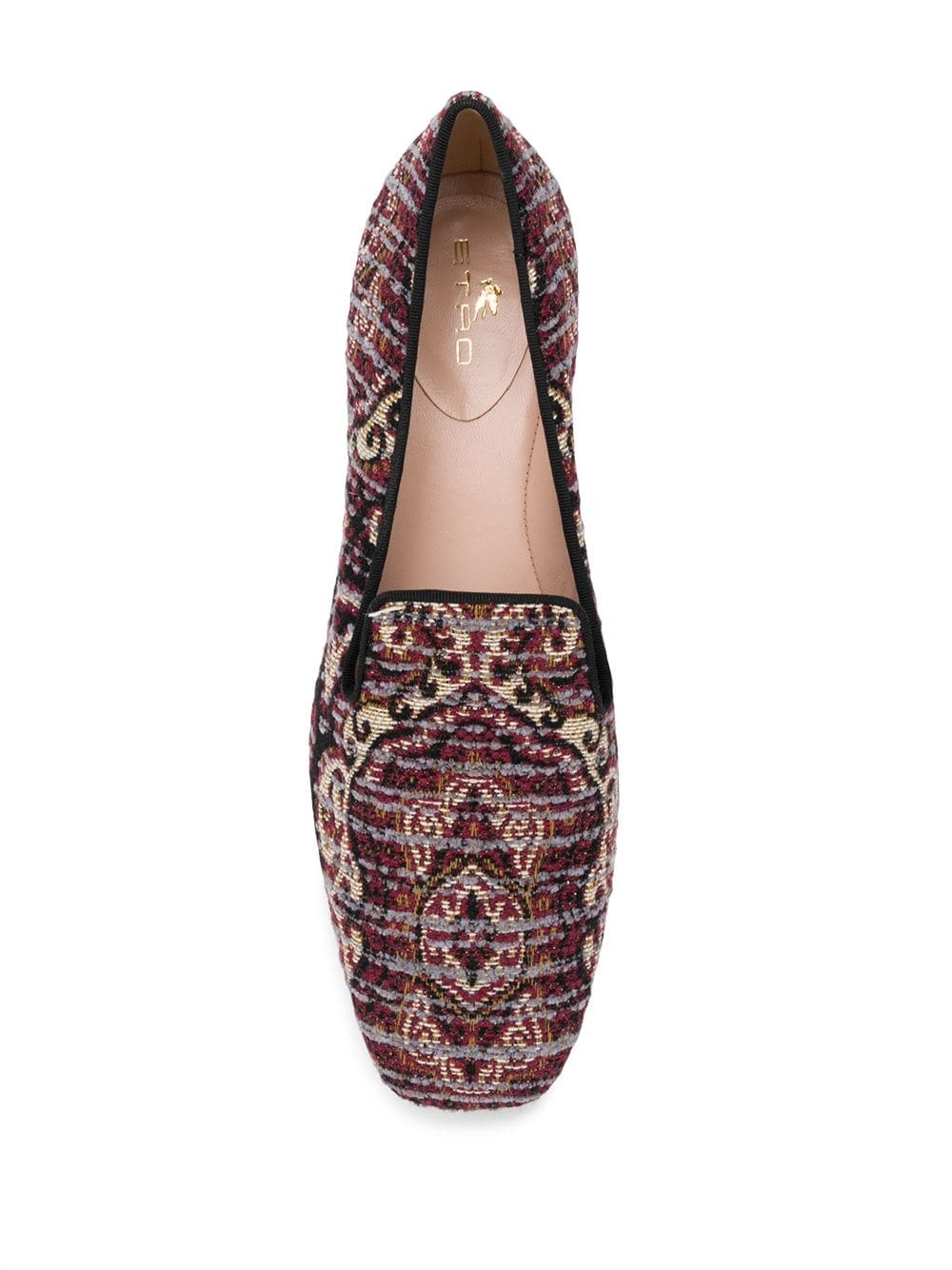 paisley-print mid-heel pumps  - 4