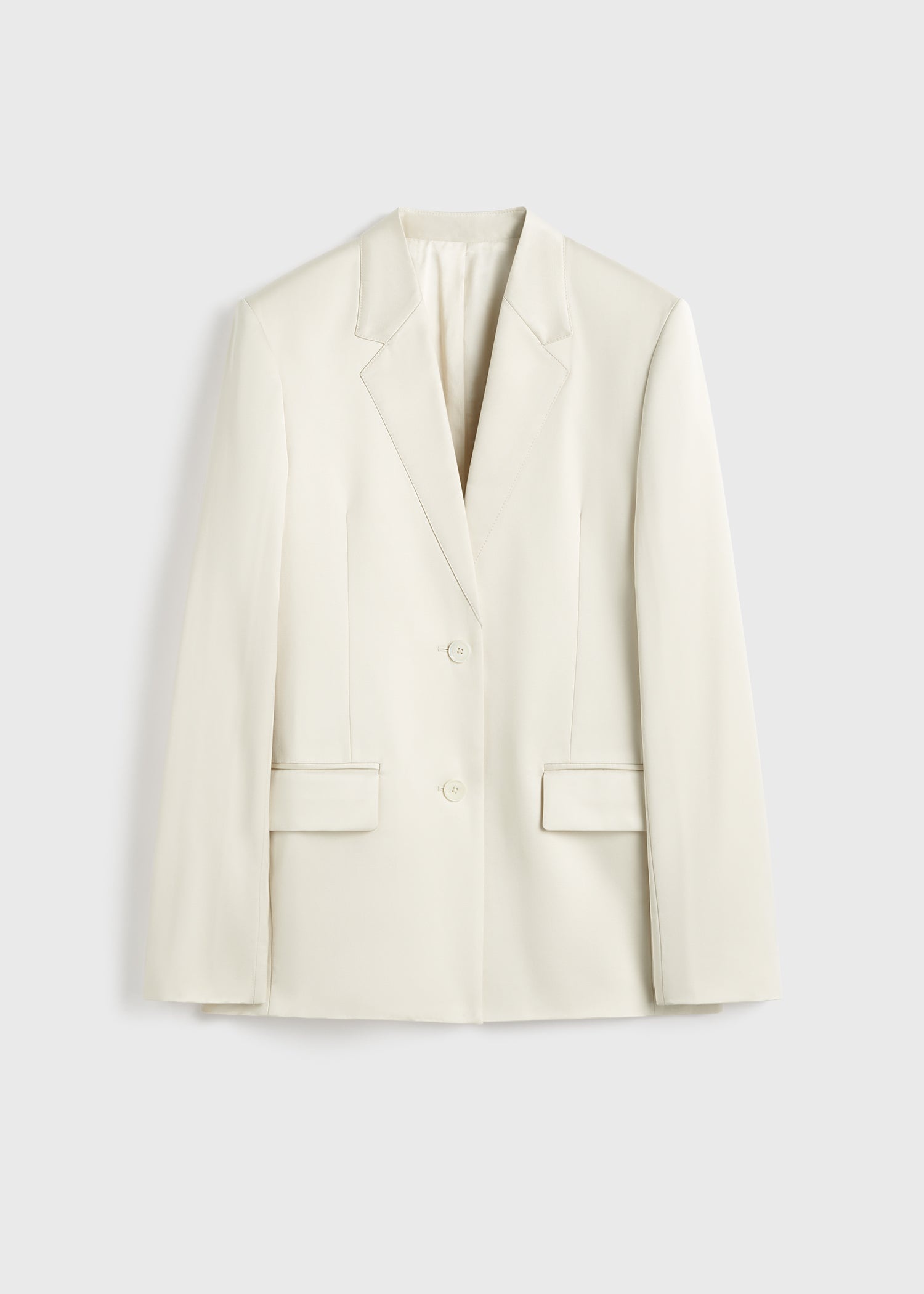 Stitch lapel jacket ecru - 1