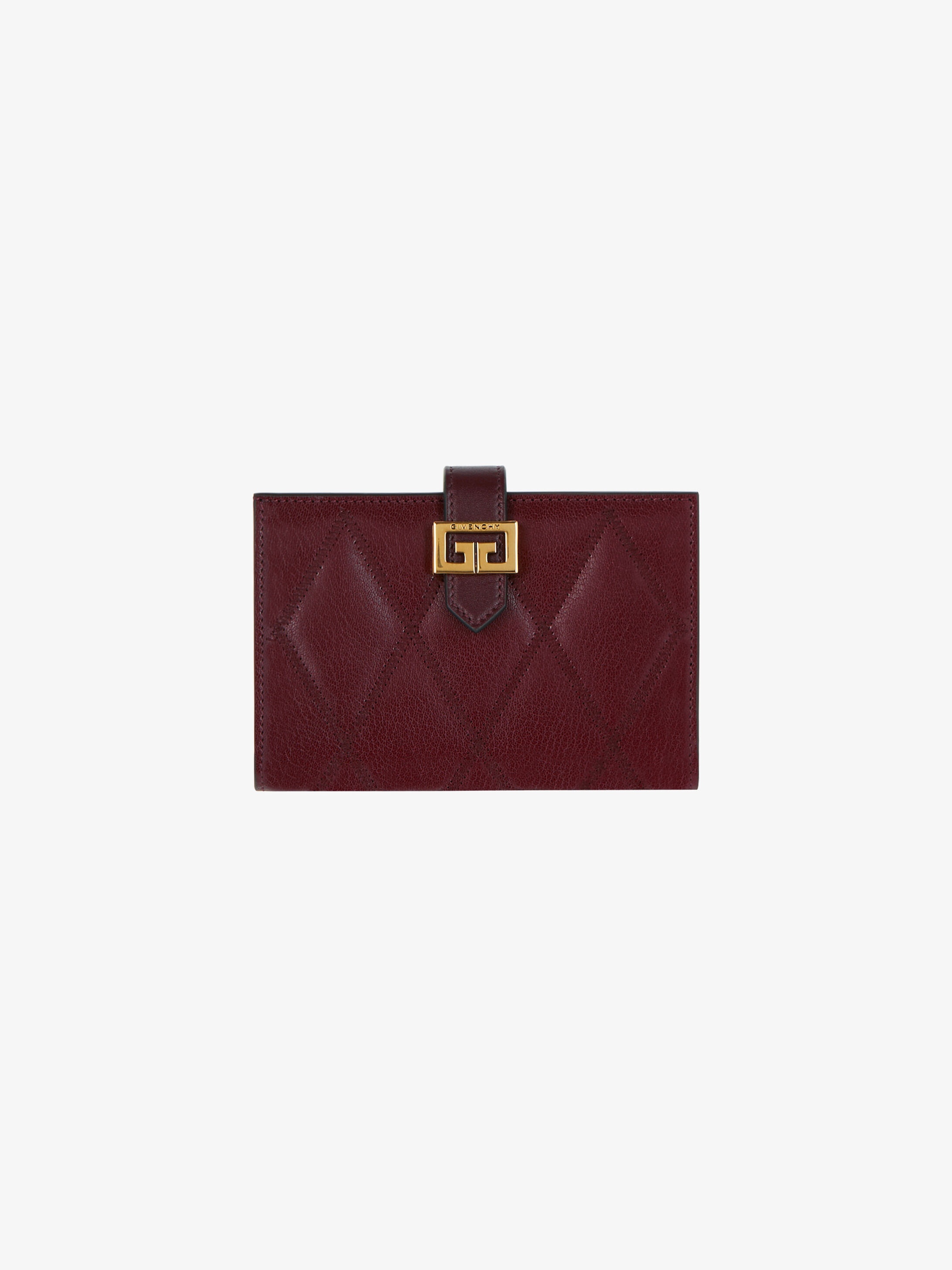 GV3 long wallet in diamond quilted leather - 1