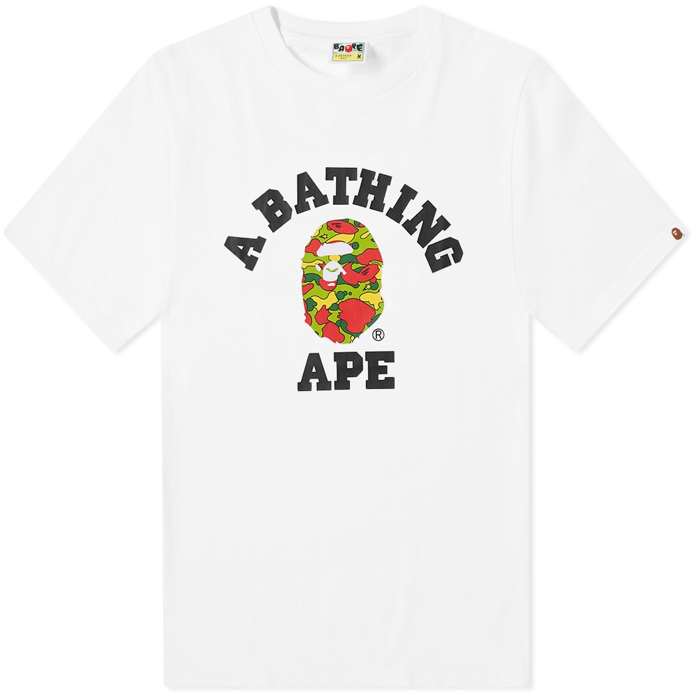 A Bathing Ape STA Camo College Tee - 1