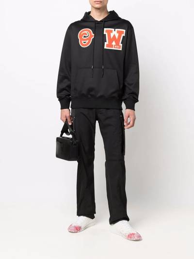 Off-White logo-patch hoodie outlook