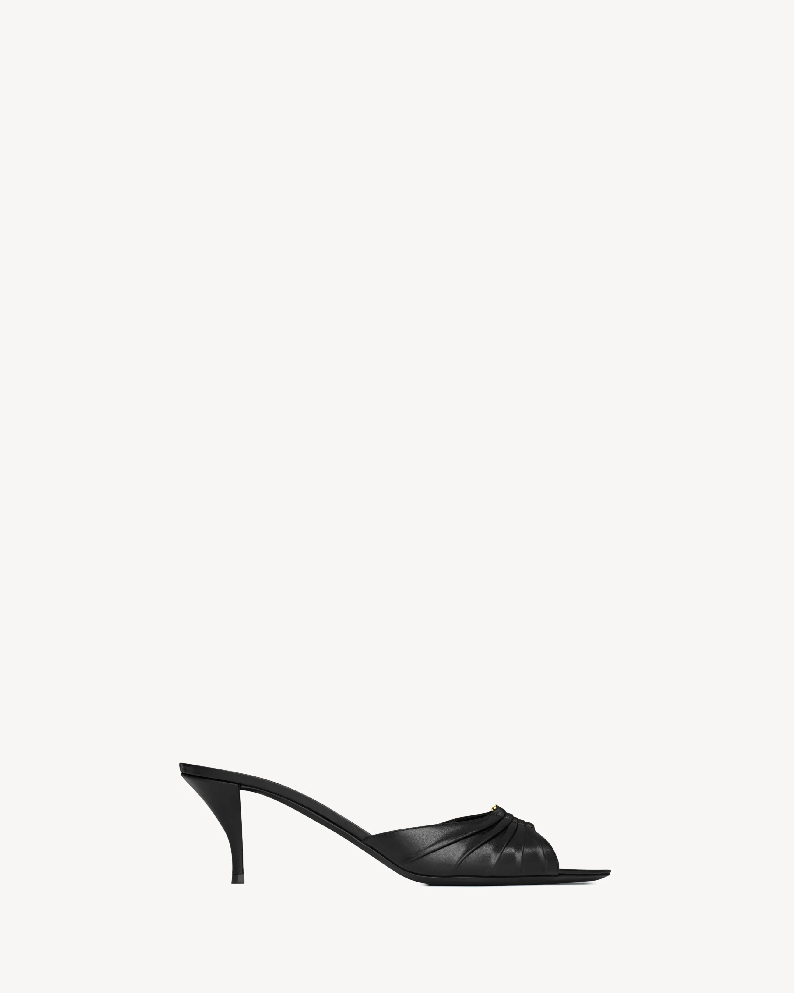 BABYLONE MULES IN SMOOTH LEATHER - 1