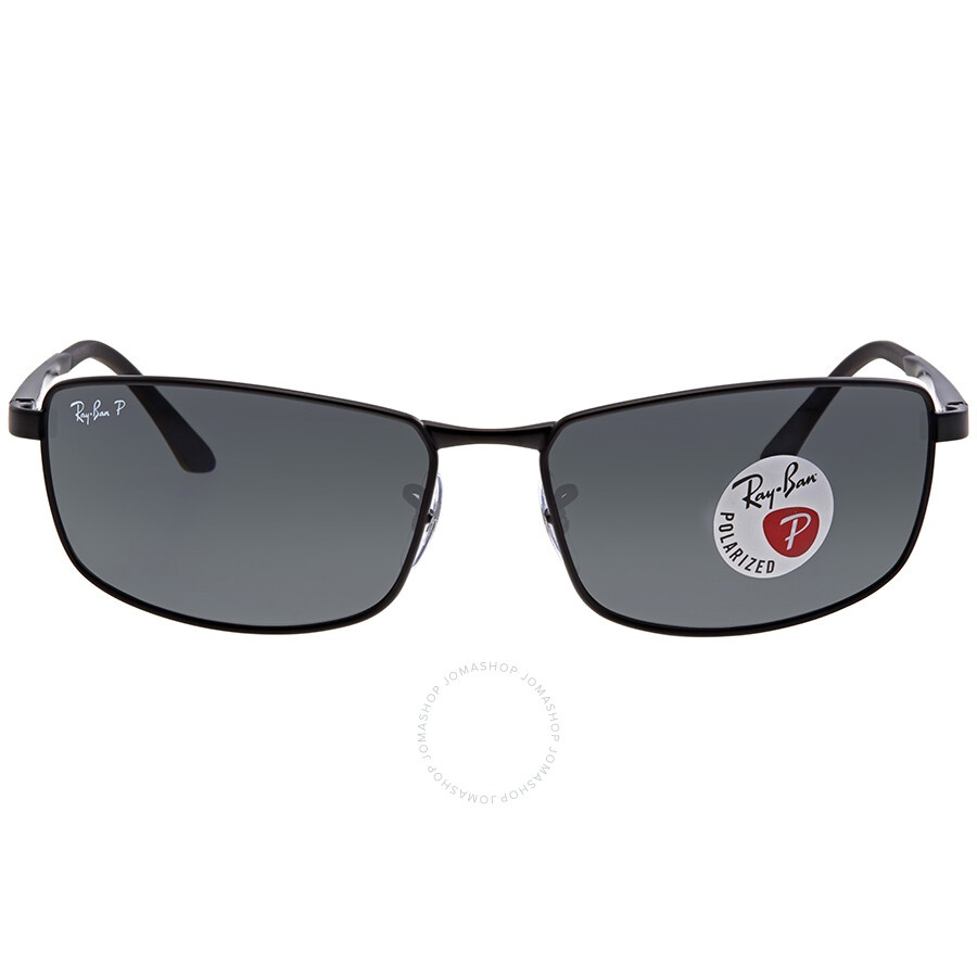 Ray Ban Polarized Grey Gradient Rectangular Men's Sunglasses RB3498 006/81 64 - 1