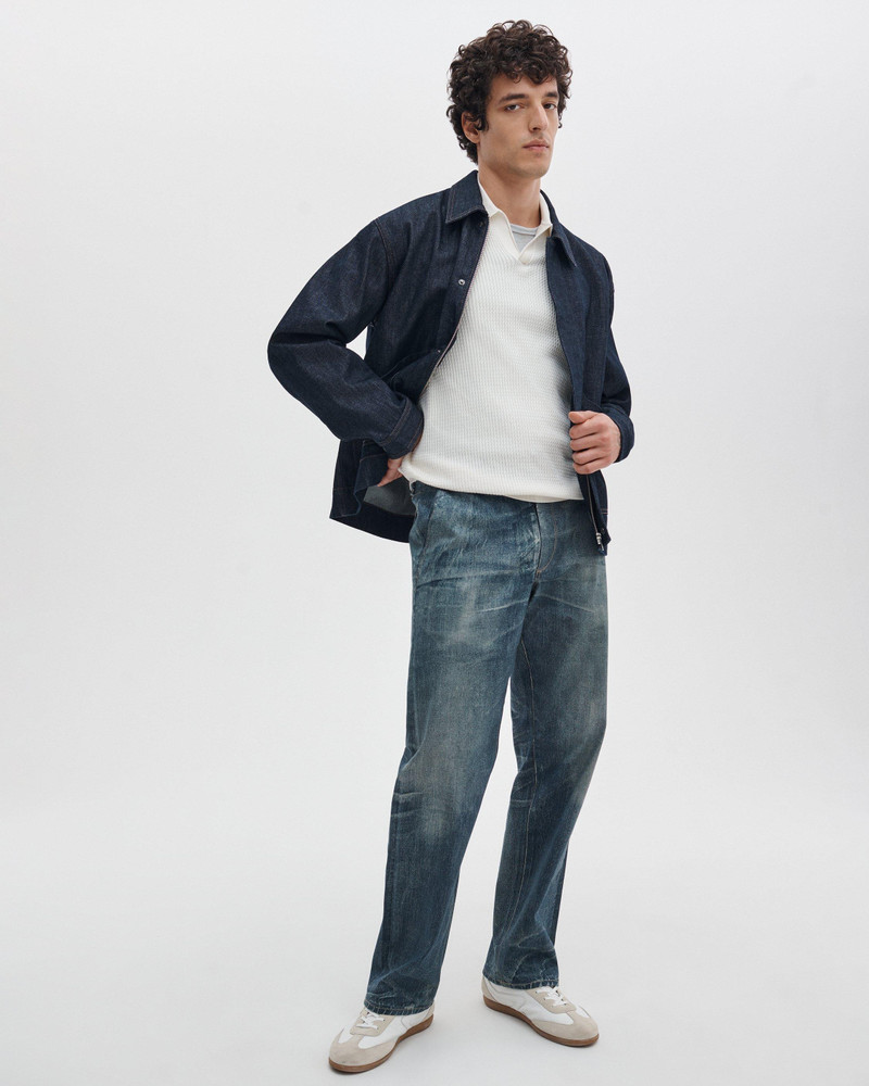 rag & bone Saxon Silk-Cotton Polo Shirt outlook