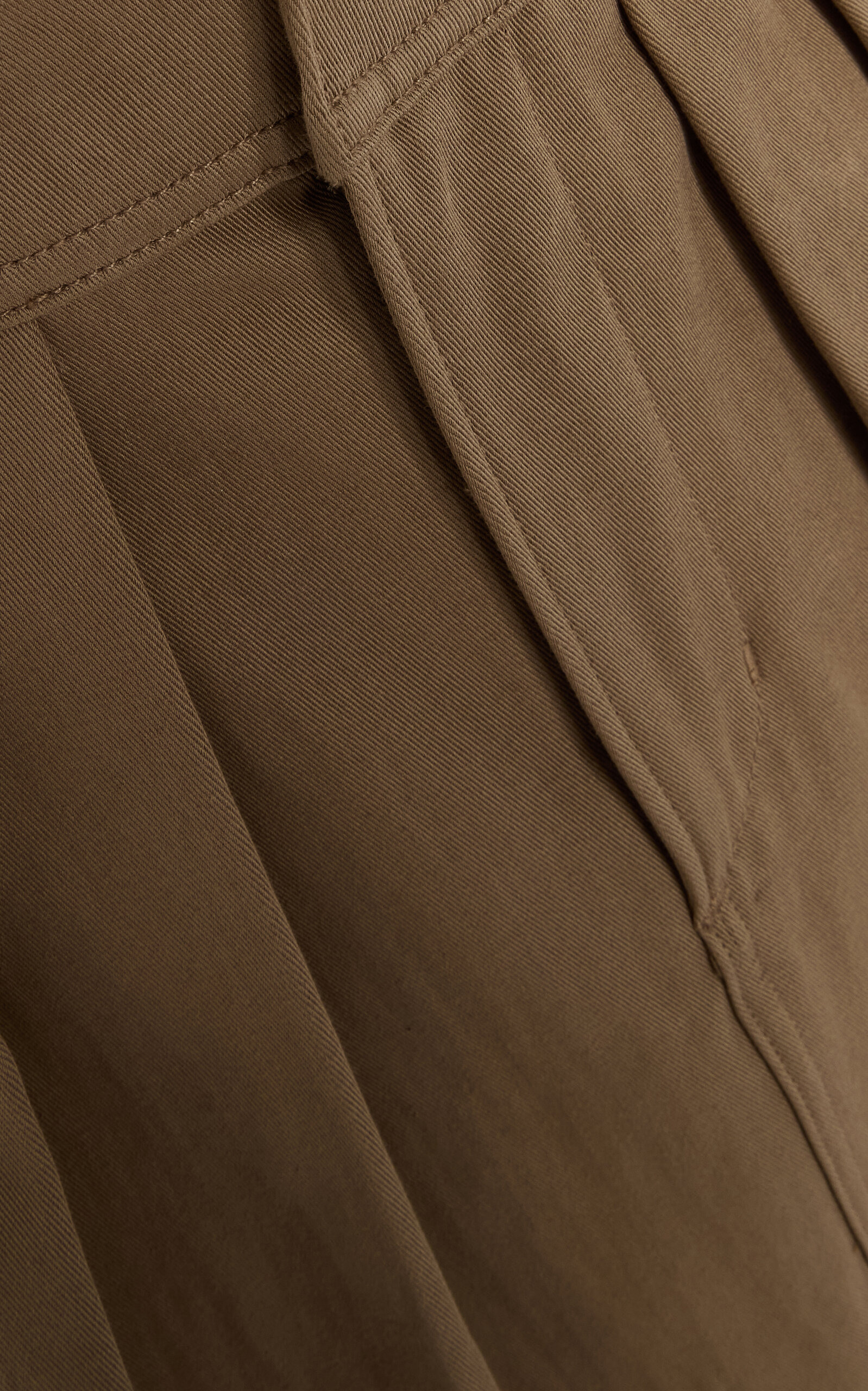 Pleated Mini Skirt brown - 6