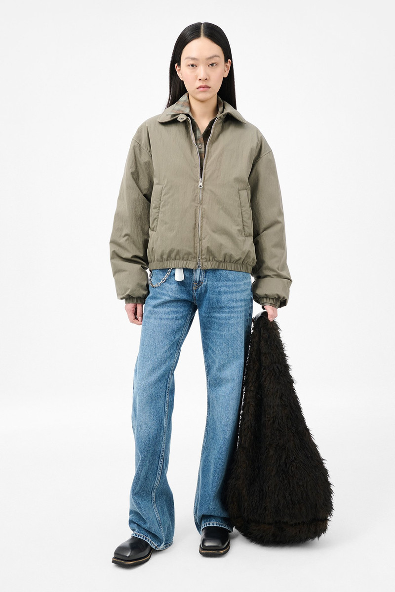 Our Legacy Cropped Avenue Puffa Solaro Sage Tide Cotton Nylon outlook