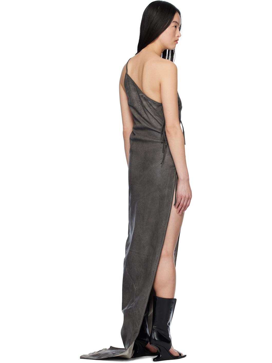 Gray Overdyed Taco Maxi Dress - 3