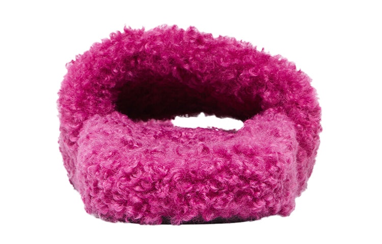 (WMNS) Balenciaga Cities Paris Furry Slides 'Pink' 654261W2DO25301 - 5
