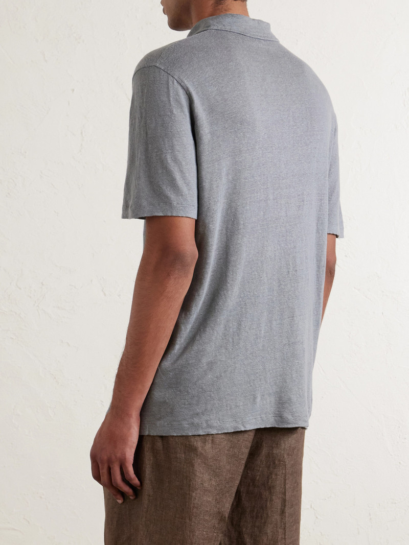 Knitted Linen Polo Shirt 4