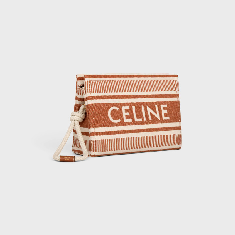 CELINE THAIS POUCH in STRIPED TEXTILE WITH CELINE outlook
