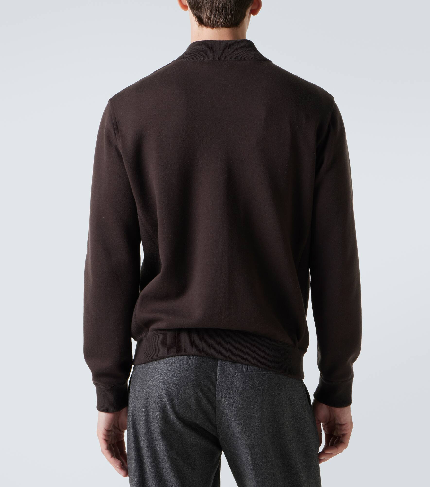 Whitney cotton-blend jersey bomber jacket - 4