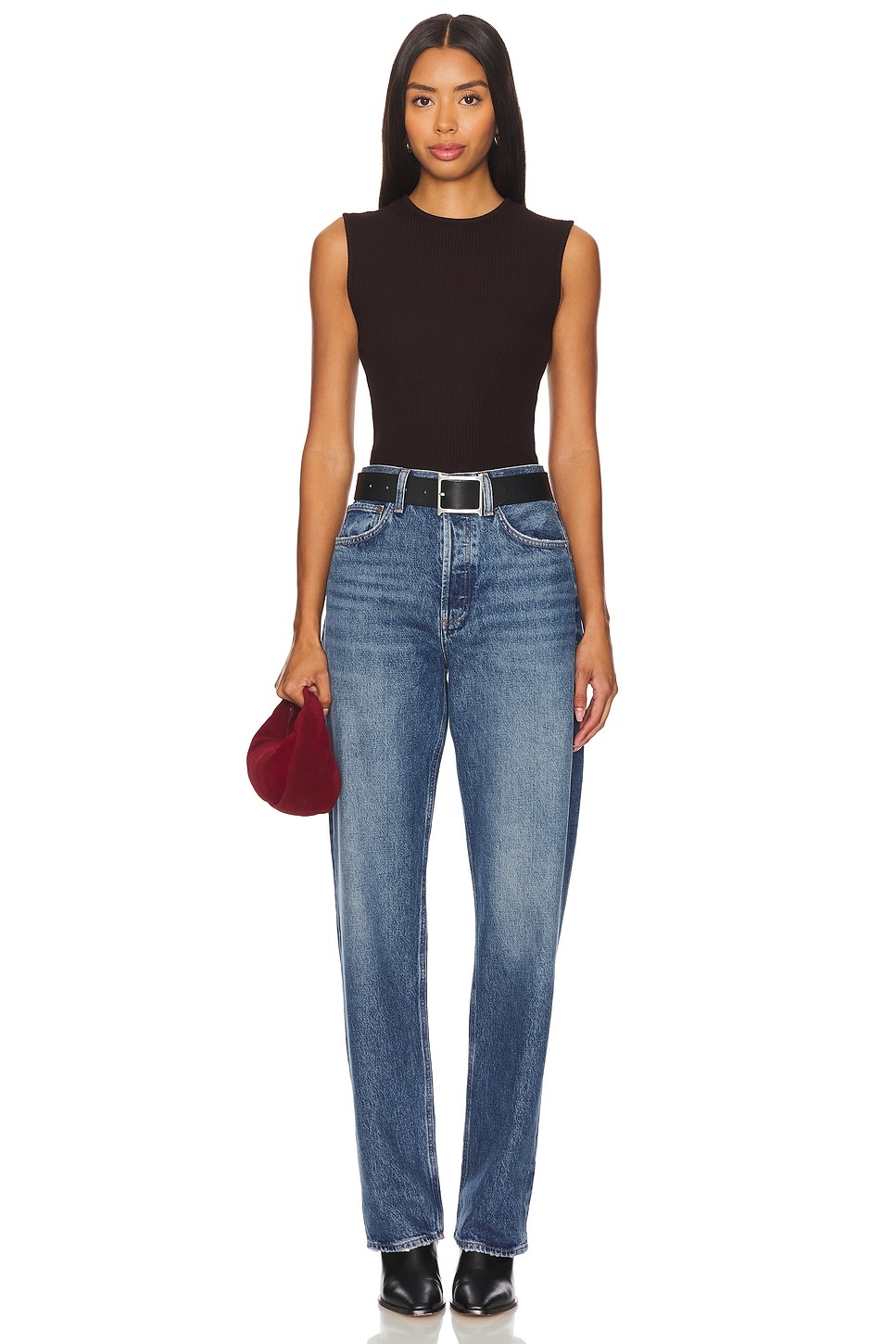 Kelly High Rise Relaxed Straight - 5