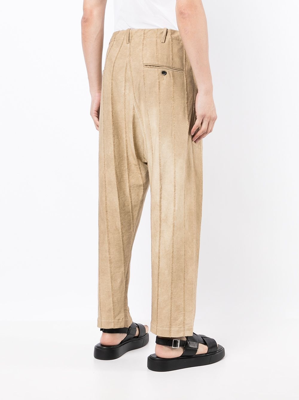 panelled straight-leg trousers - 4