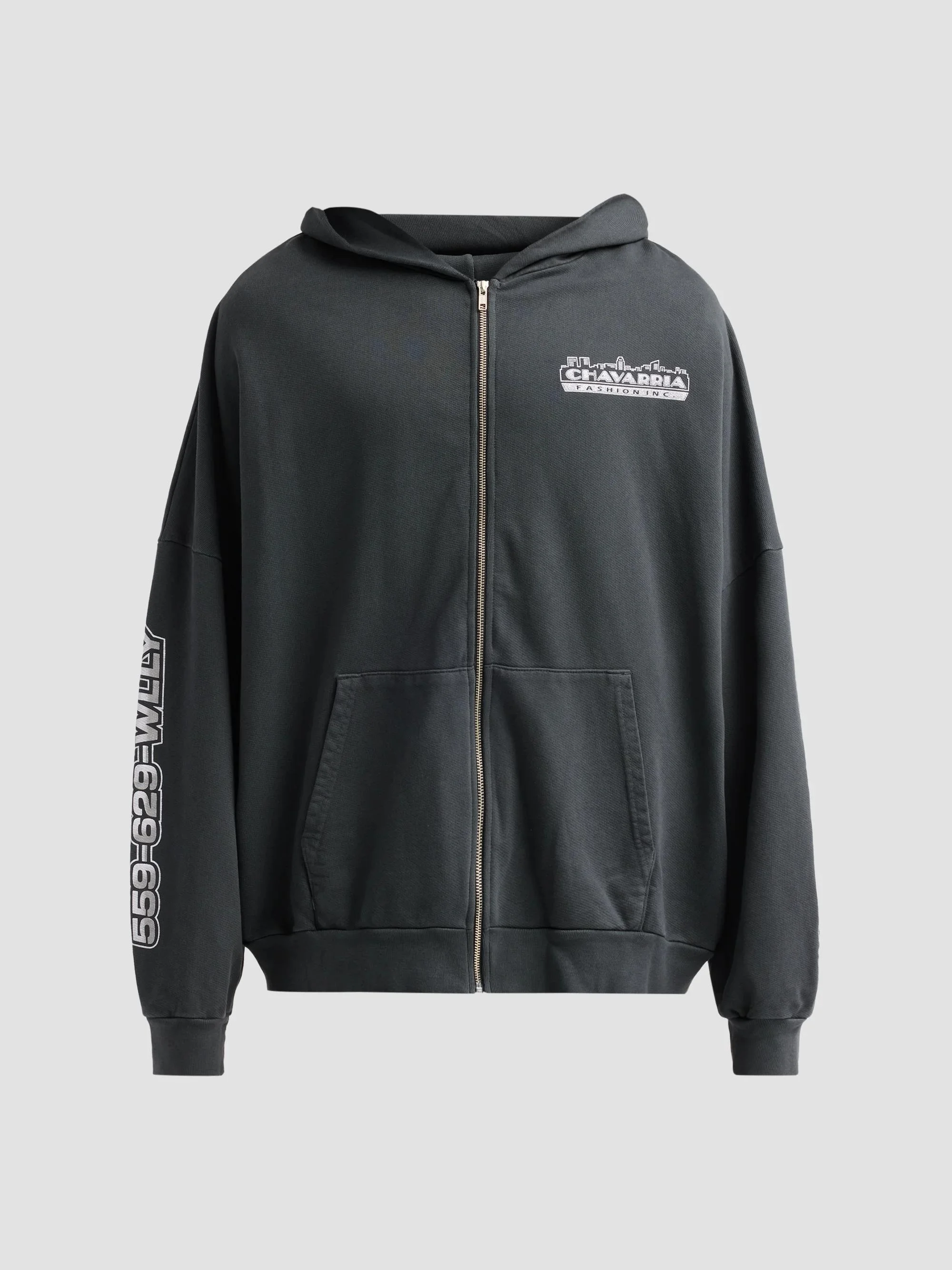 Men's Chavarria Licensed Designs Full-Zip Hoodie - Pirate Black - 1