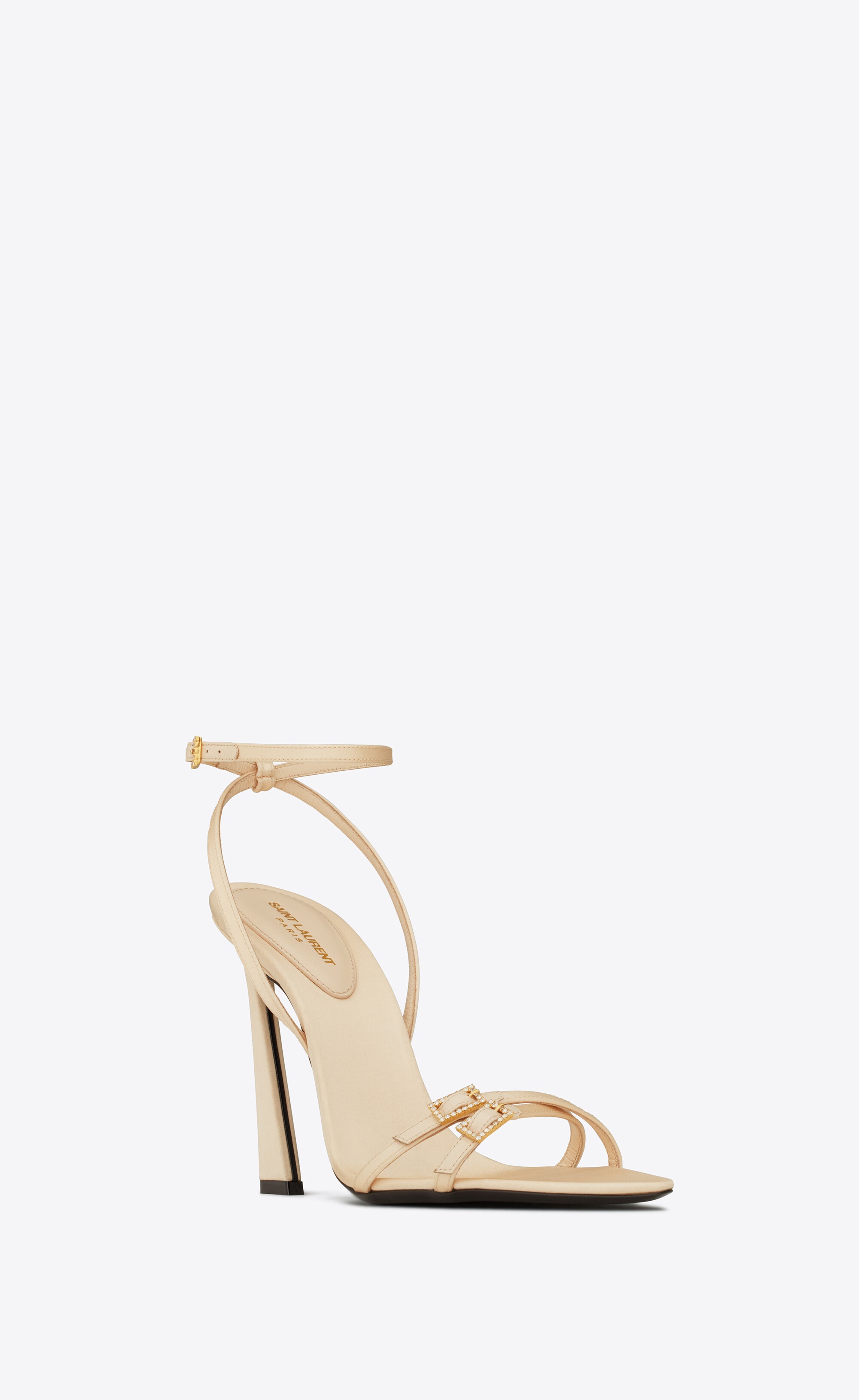 lila sandals in crepe satin - 3