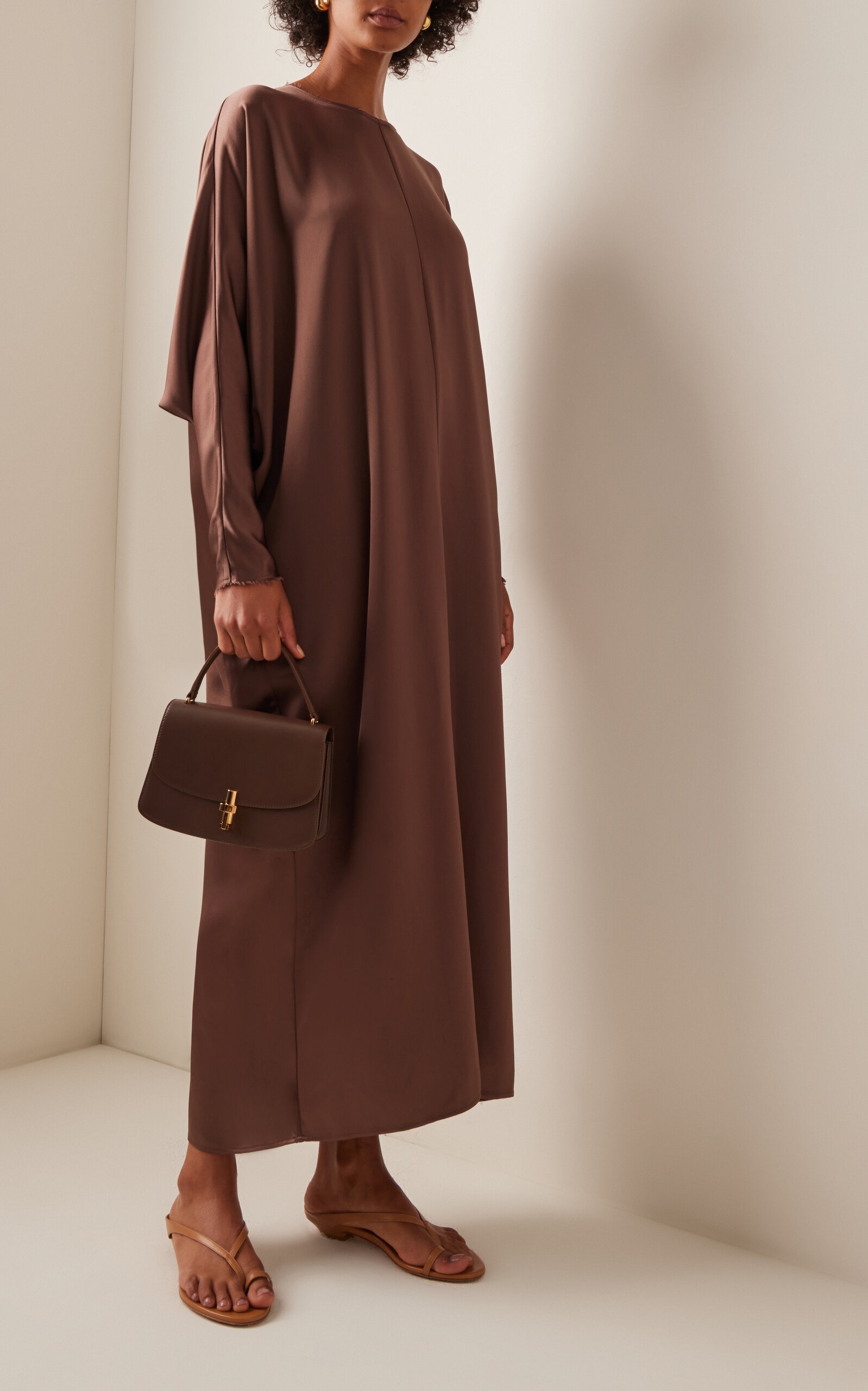 Odelle Draped Maxi Dress brown - 2