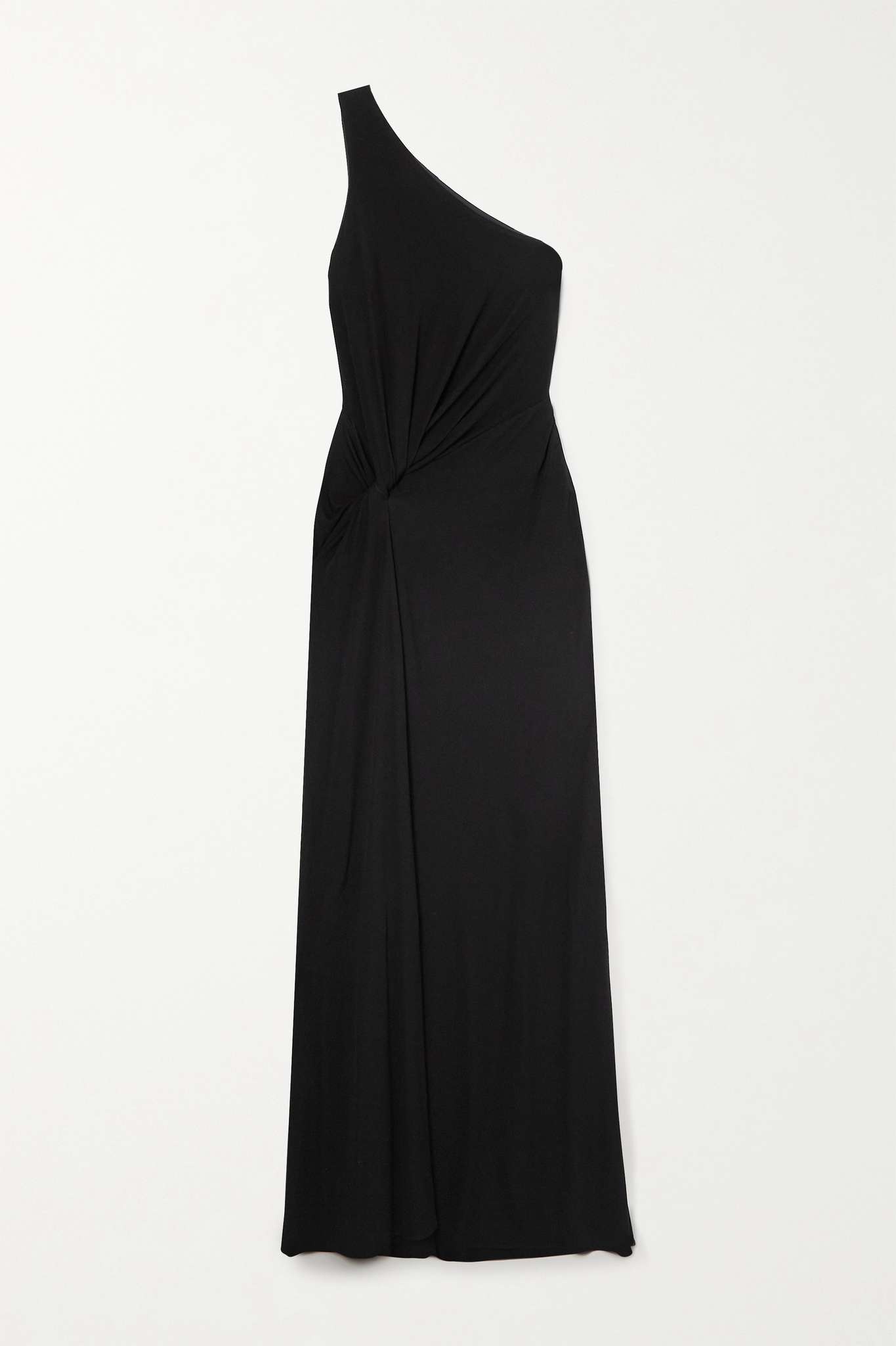 One-shoulder jersey gown - 1