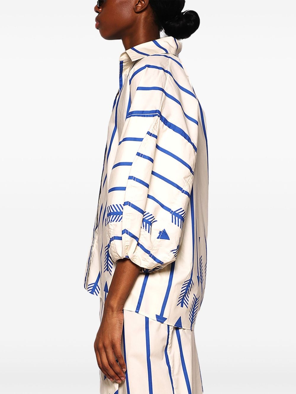 Flechada arrow-print cotton shirt - 4