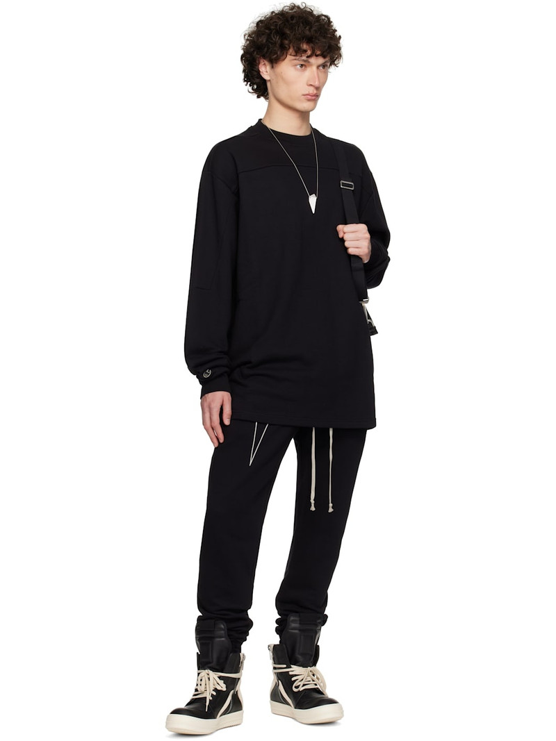Rick Owens Black Champion Edition Girdered Sweatshirt outlook