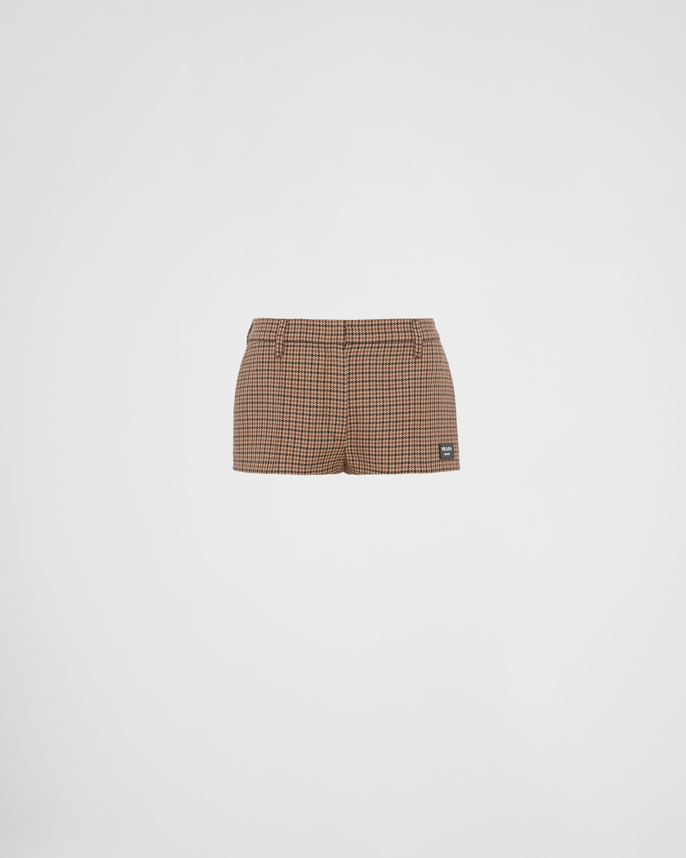 Houndstooth check shorts - 1