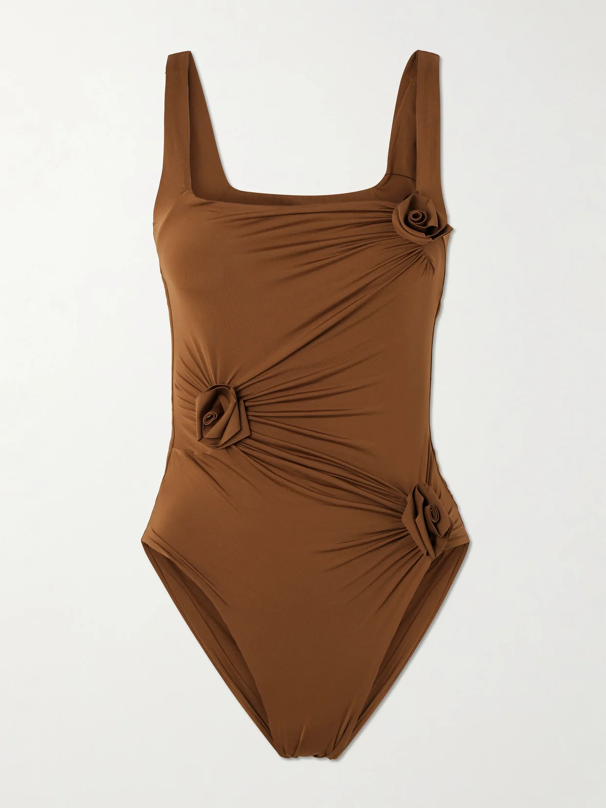 Gemma Appliquéd Ruched Swimsuit - 1