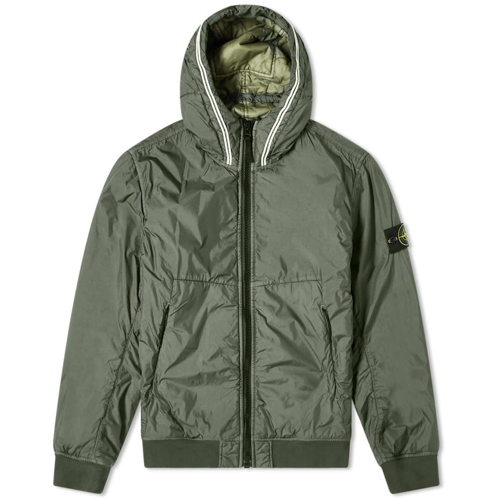 Stone Island Crinkle Reps Primaloft Hooded Jacket - 1