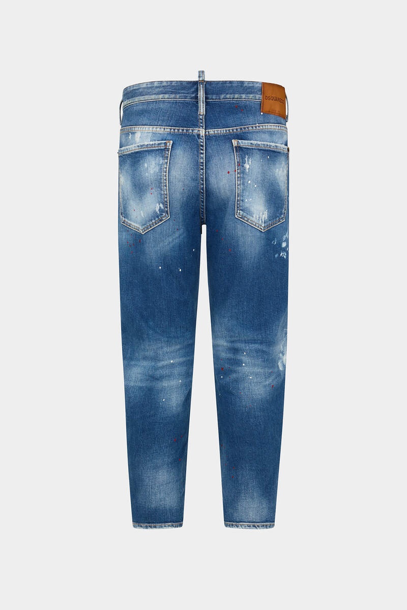 MEDIUM WORN OUT BOOTY WASH BRO JEANS - 2