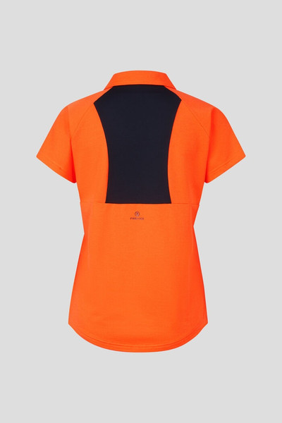 BOGNER Carmela Functional polo shirt in Orange/Black outlook