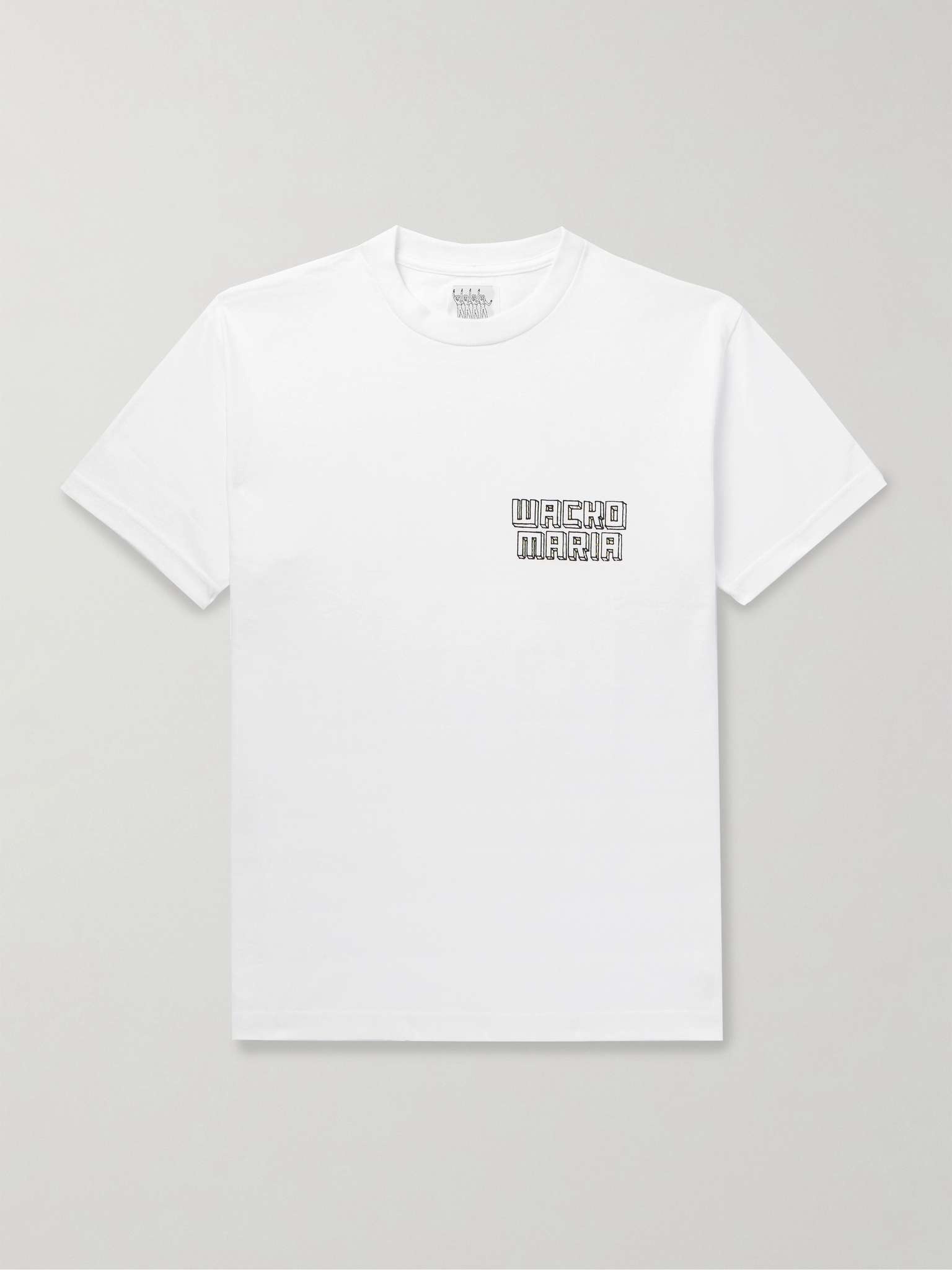 Glittered Printed Cotton-Jersey T-Shirt - 1