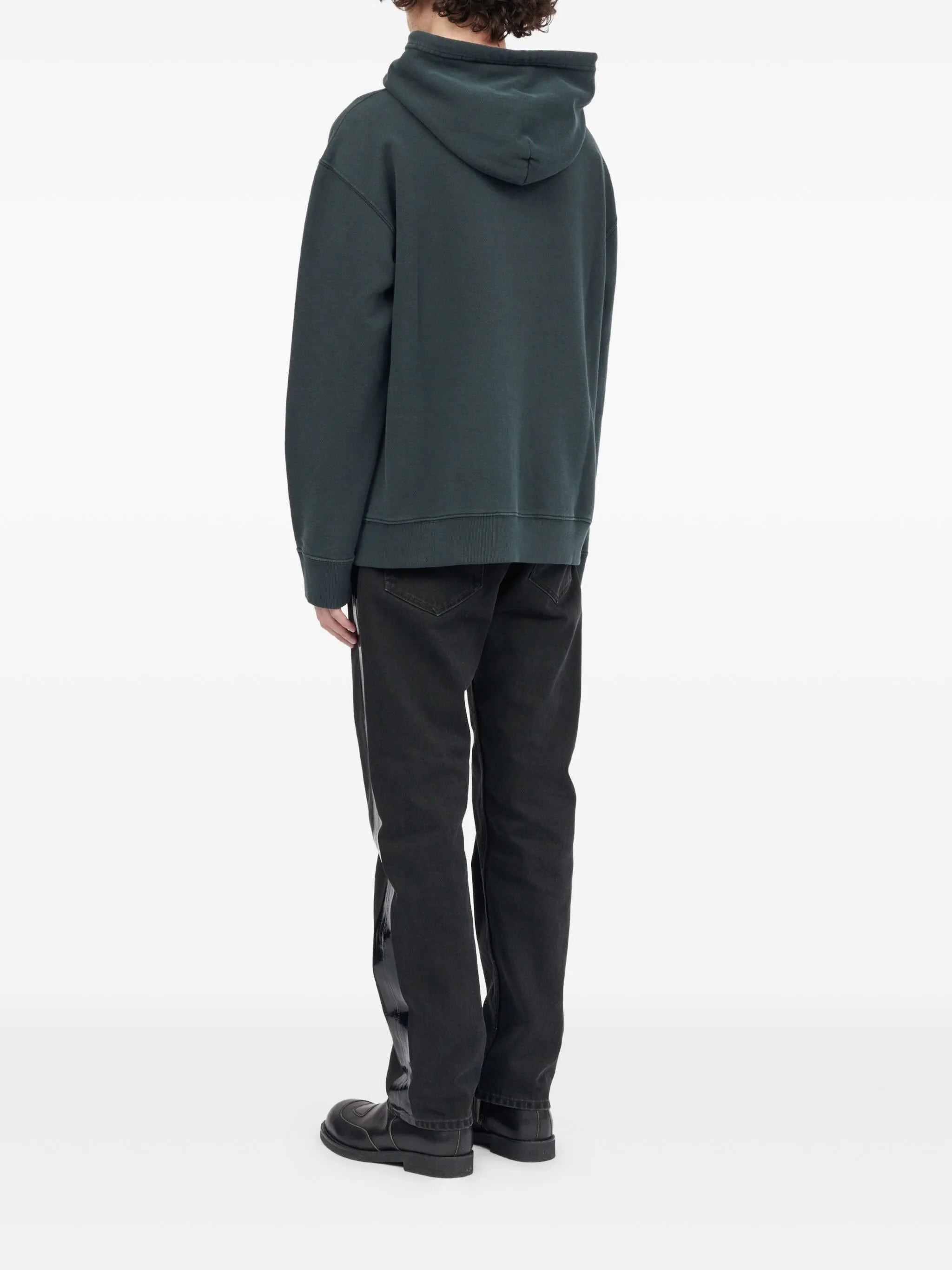 Mm6 Maison Margiela Faded Logo-embroidered Hoodie - 5