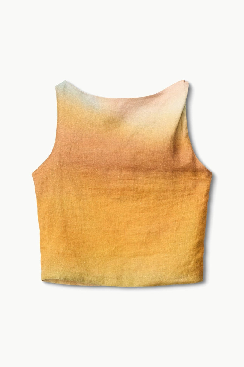 STAUD BOA LINEN TOP PASTEL CLOUDS 1