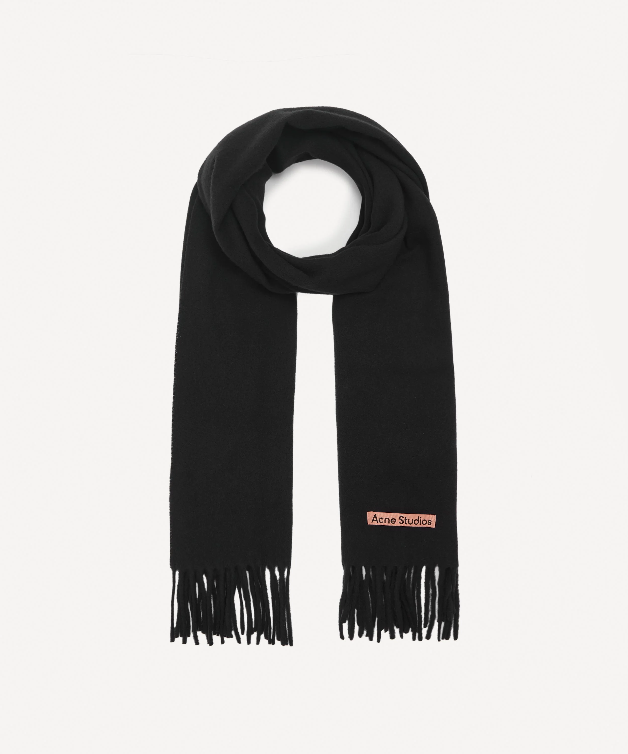 Narrow Wool Scarf - 1