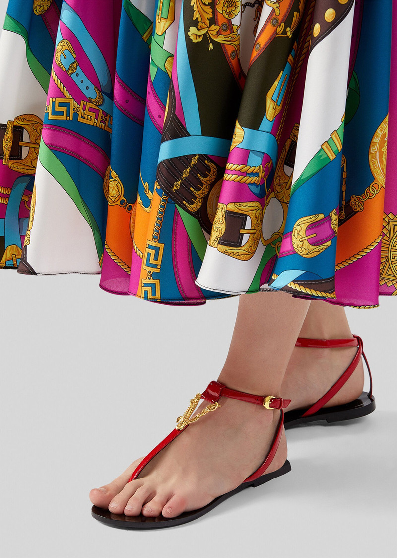 VERSACE Virtus Flat Sandals outlook