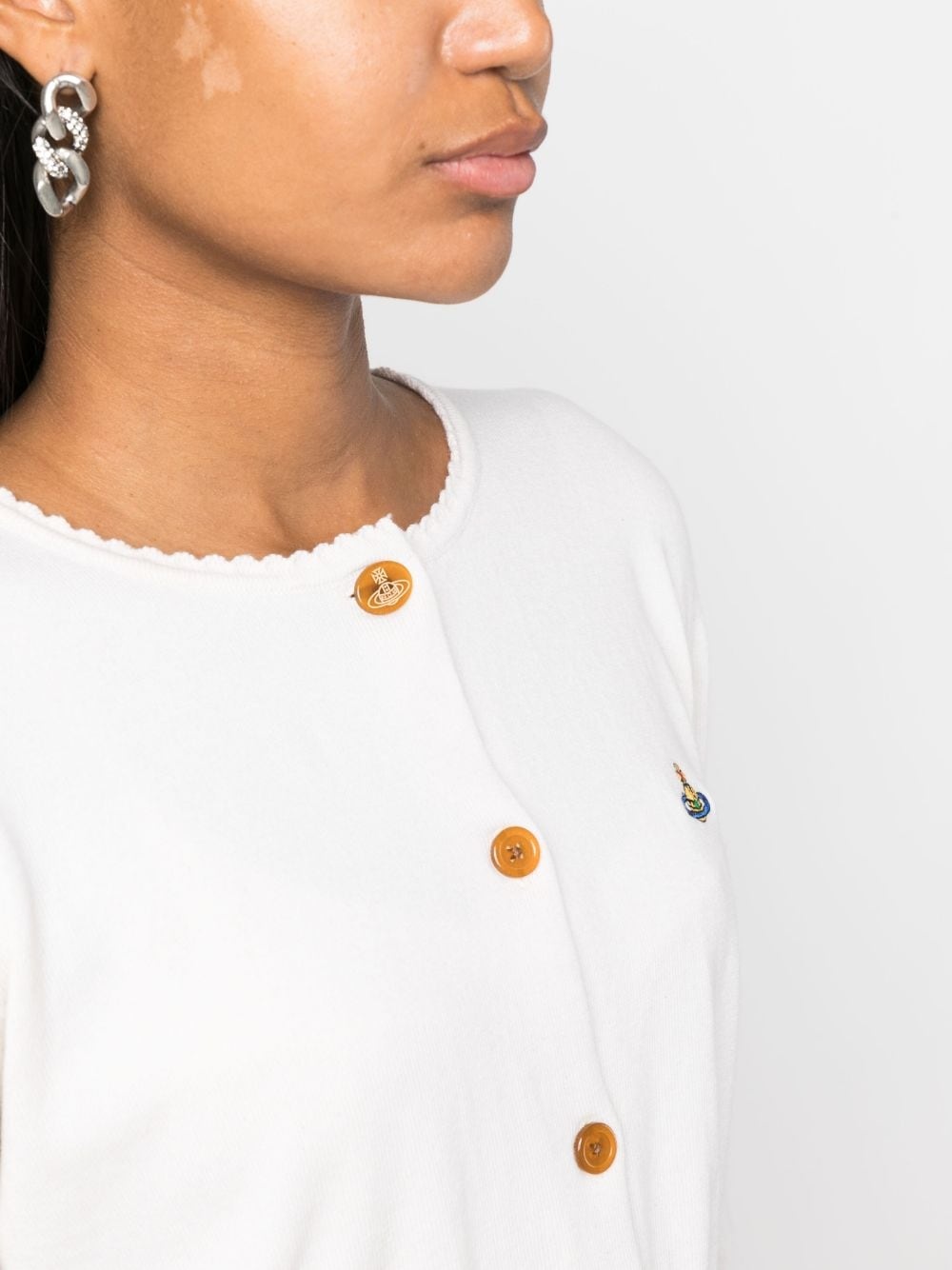 Bea Orb logo-embroidered cardigan - 5