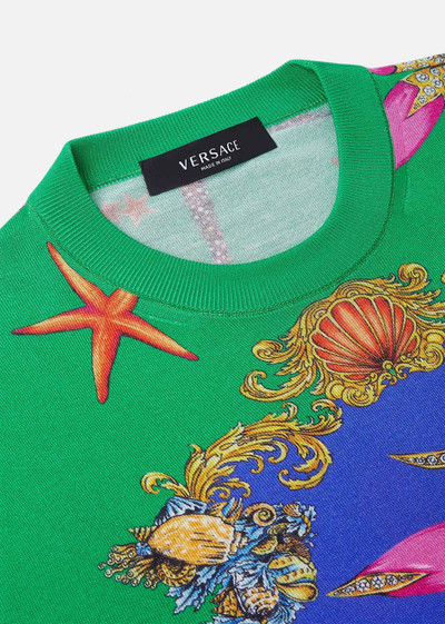 VERSACE Trésor de la Mer Print Silk Sweater outlook