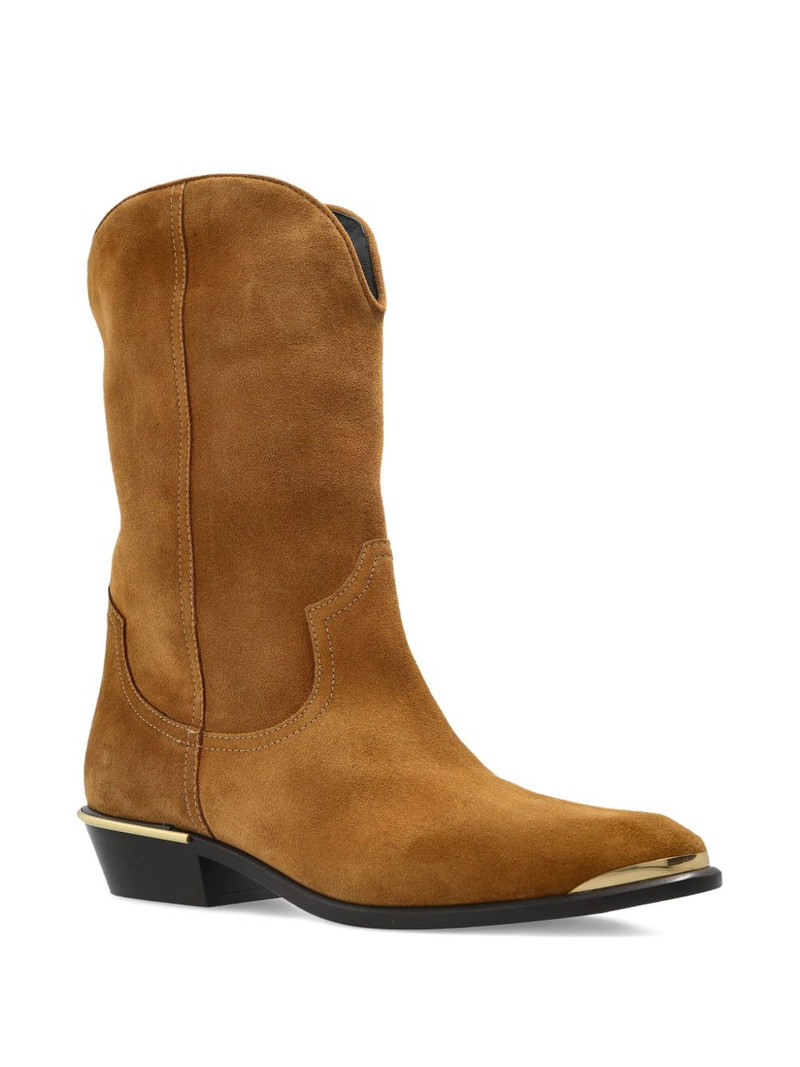 Isabel Marant metallic-toe slip-on cowboy boots outlook