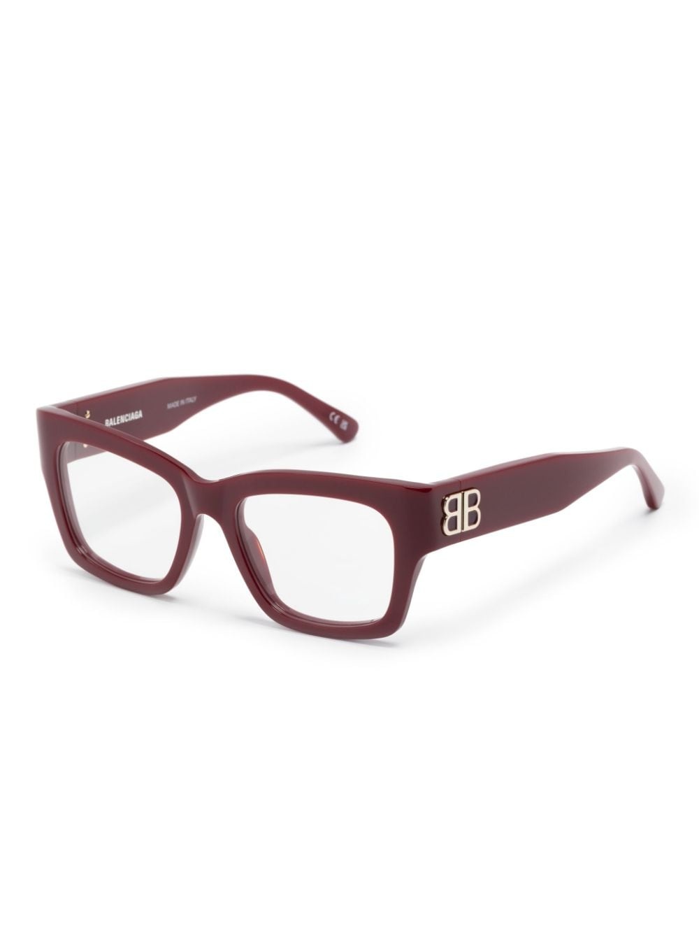 logo-lettering square-frame glasses - 2