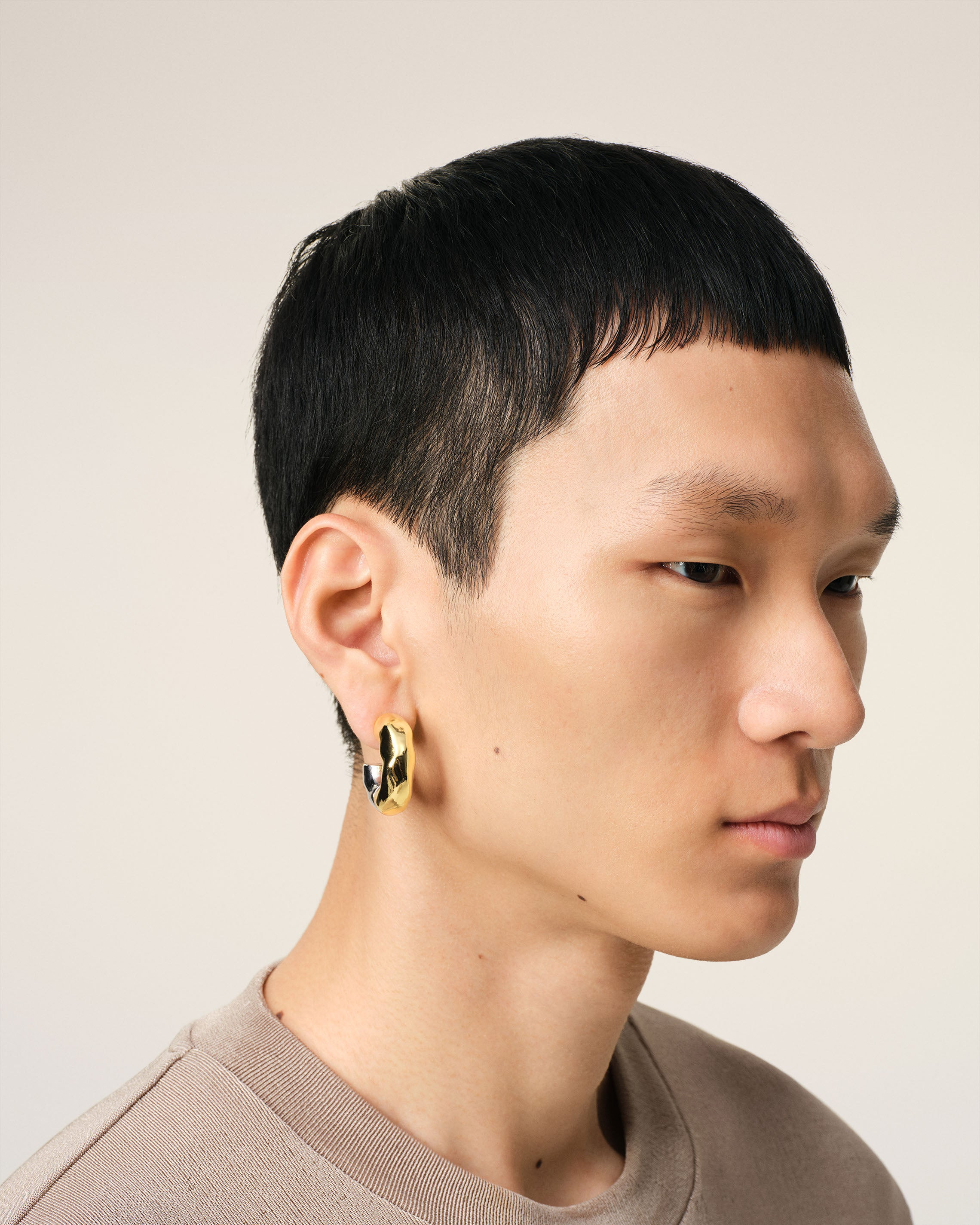 GOLD BRASS DUNE HOOPS - 2