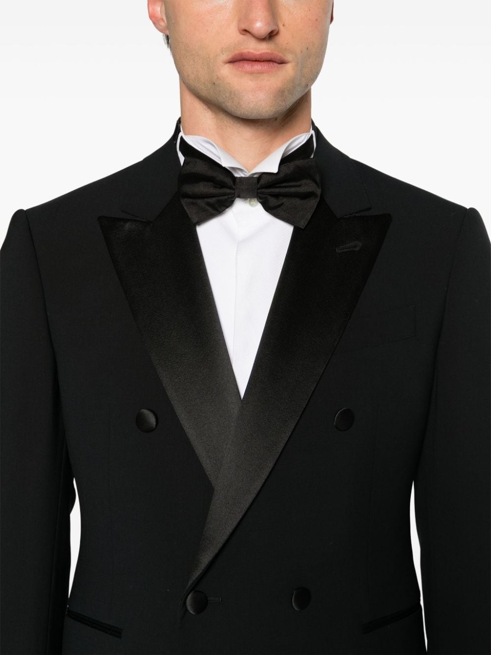 double-breasted wool suit - 5