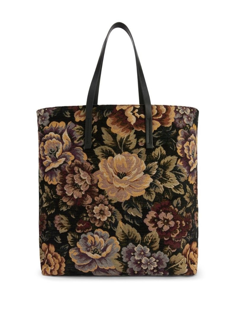 floral print tote bag - 2