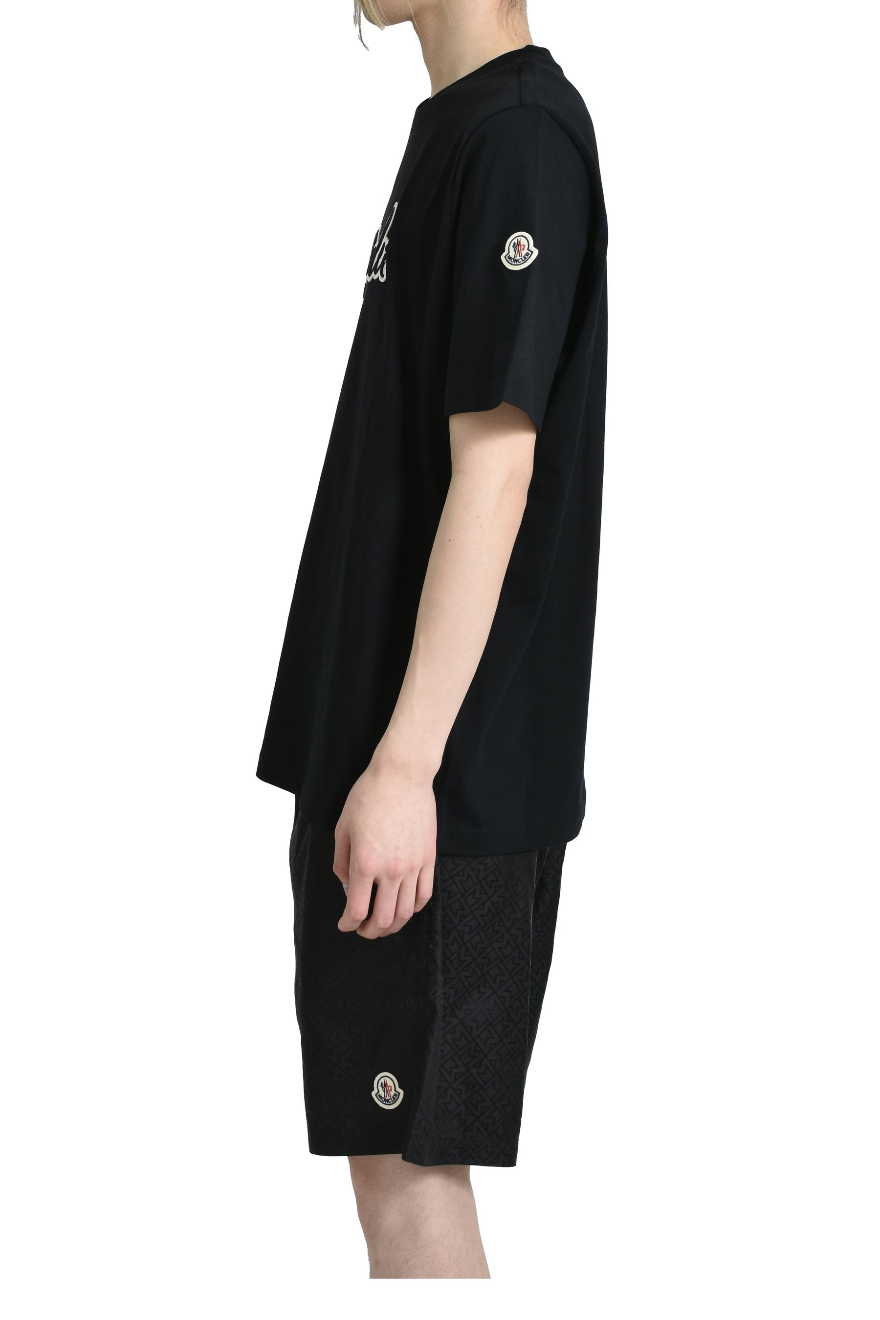 EMBROIDERED LOGO SS T-SHIRT / BLK - 3
