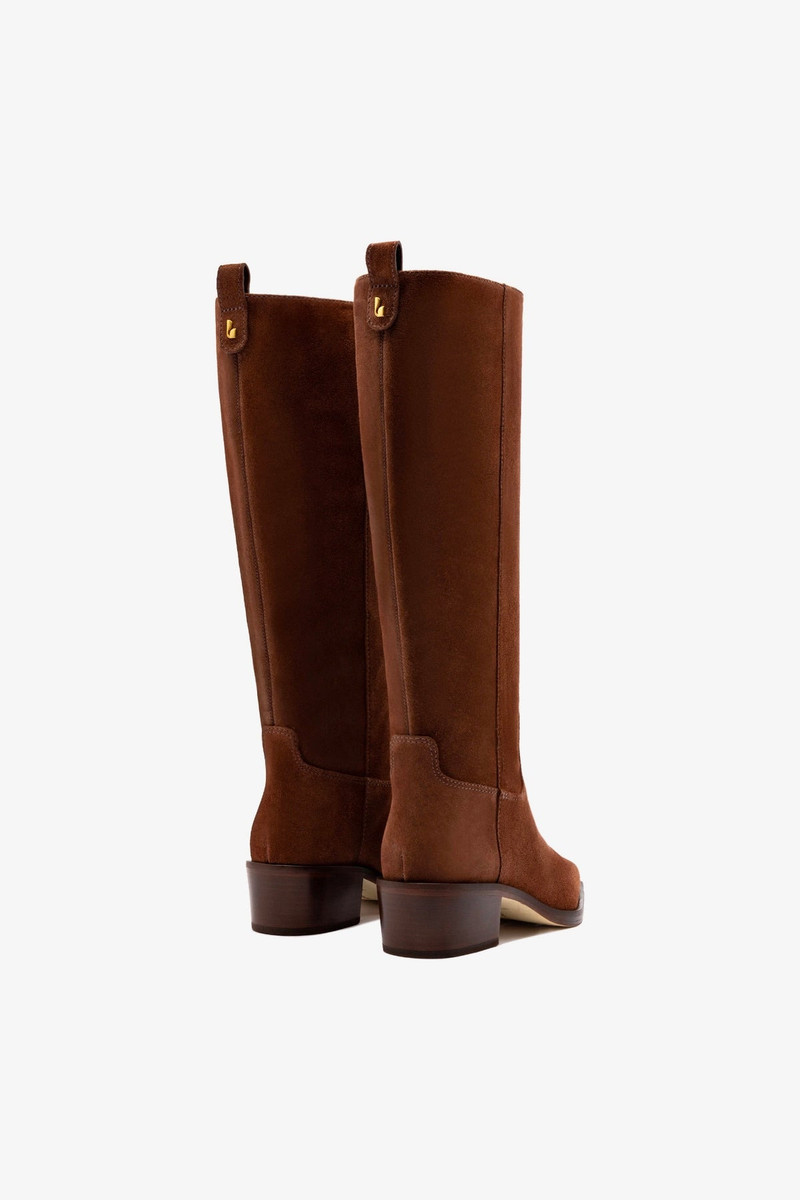 Florencia Boot In Burnt Umber Suede 4
