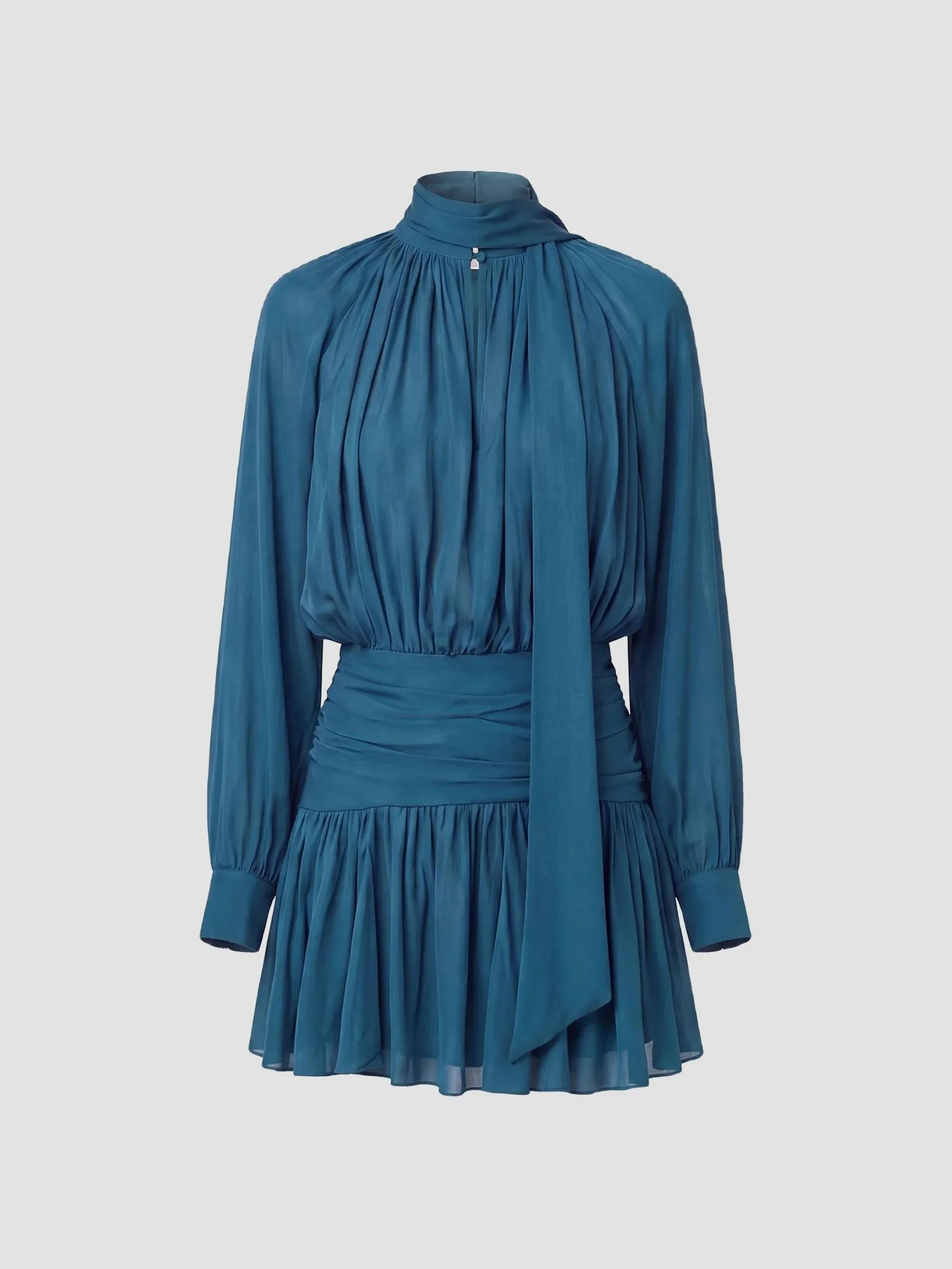 Women's Courtney Tieneck Mini Dress - Petrol - 1