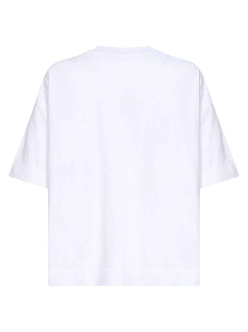 Dries Van Noten White jersey oversized crewneck T-shirt outlook