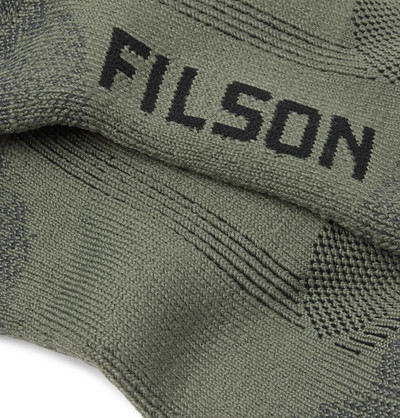 FILSON Logo-Intarsia Stretch-Knit Socks outlook