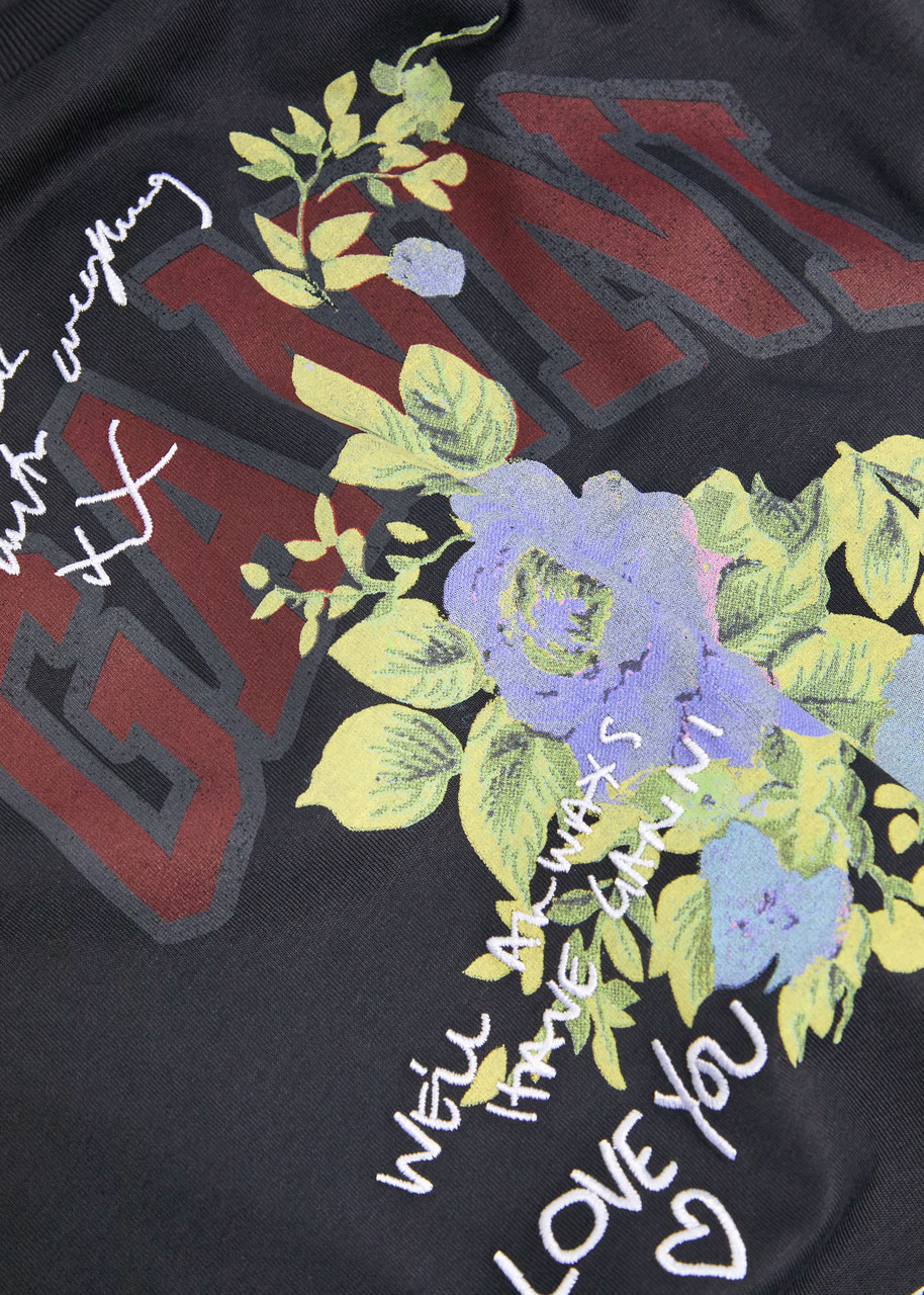 Ganni Printed Cotton T-shirt - 5