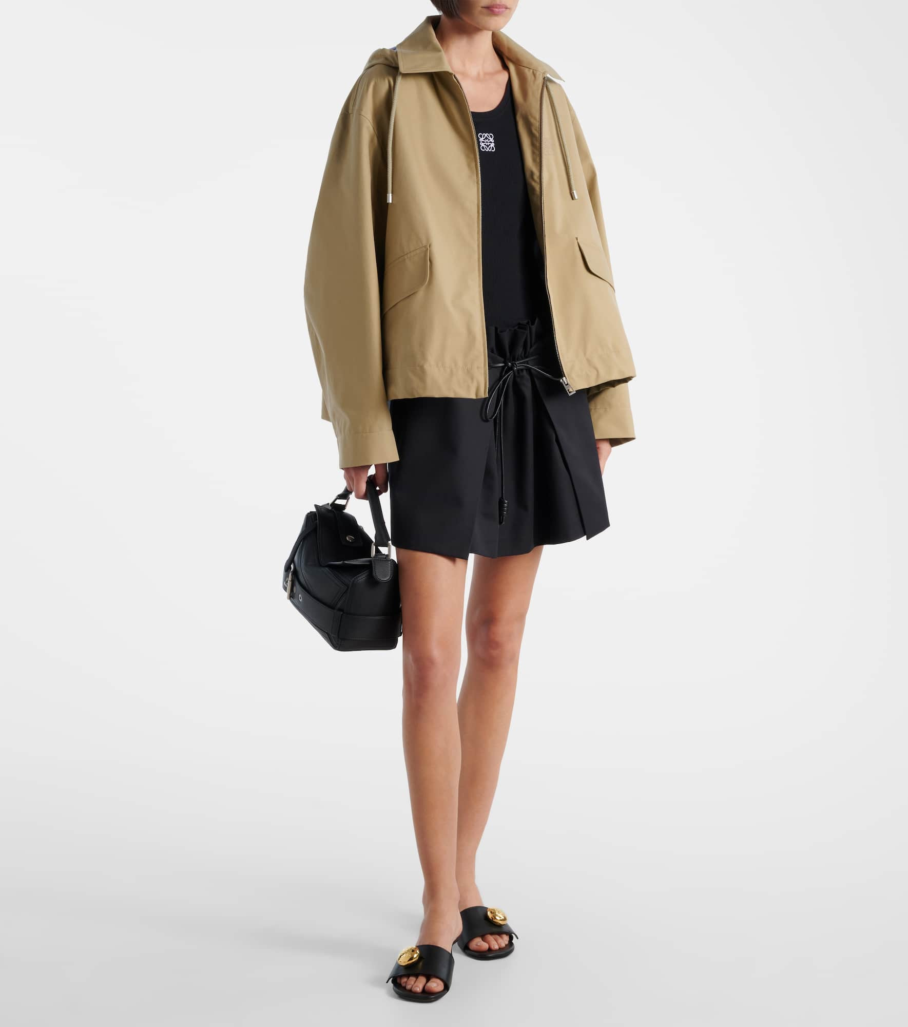 Pebble 45 leather mules - 3
