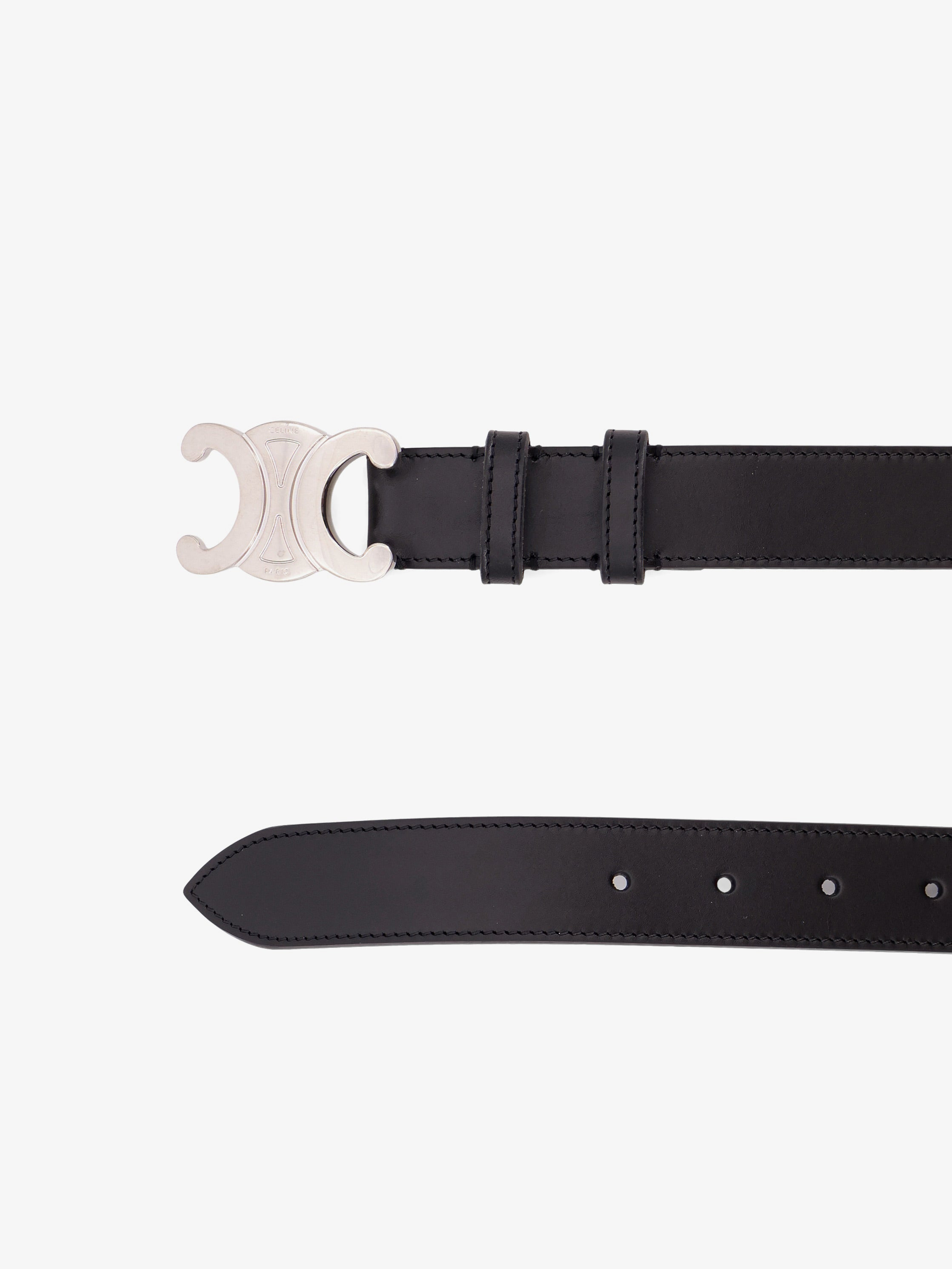 Celine Men Leather Triomphe Belt - 2