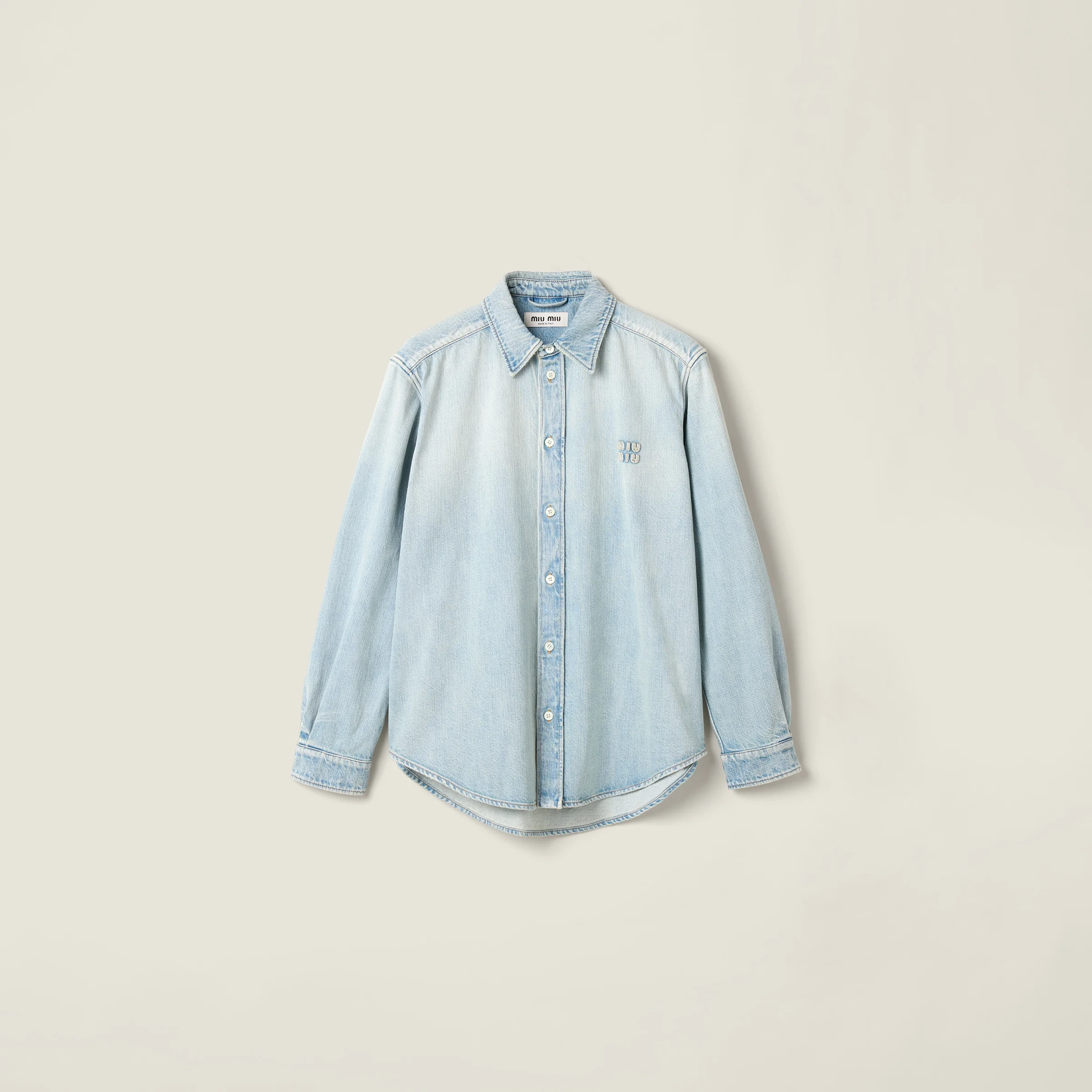 Washed denim shirt - 1