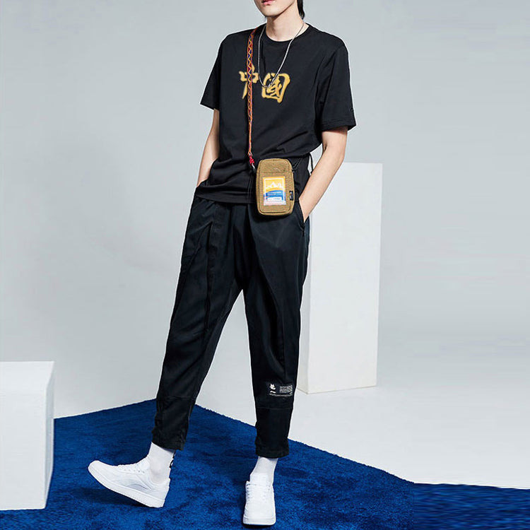 Li-Ning Printing Loose Sports Round Neck Short Sleeve 'Black' AHSS521-1 - 3